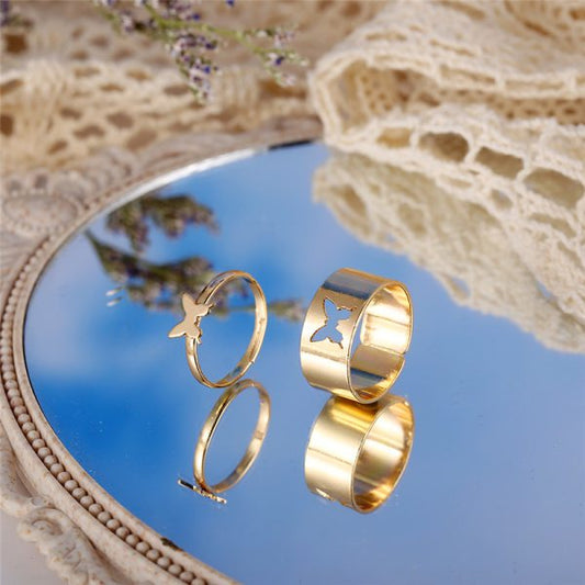 Butterfly Couple Ring