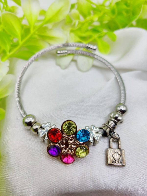 Multicolor Stone Charm Pandora Bracelet
