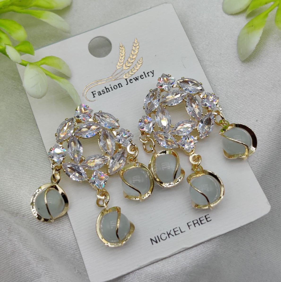 Exquisite Crystal Halo Earrings