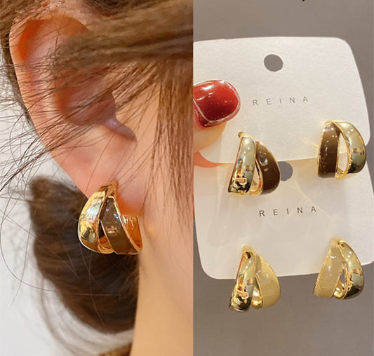Korean Gold Plated Earings